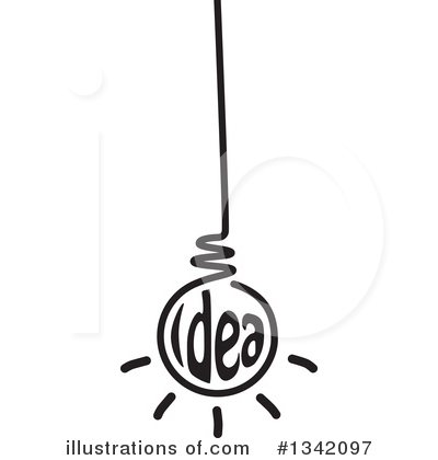 Royalty-Free (RF) Light Bulb Clipart Illustration by ColorMagic - Stock Sample #1342097