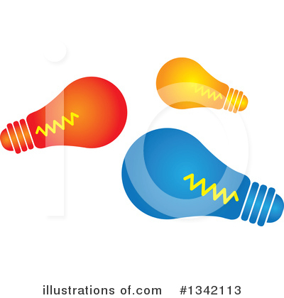 Royalty-Free (RF) Light Bulb Clipart Illustration by ColorMagic - Stock Sample #1342113