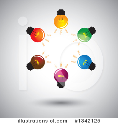 Royalty-Free (RF) Light Bulb Clipart Illustration by ColorMagic - Stock Sample #1342125
