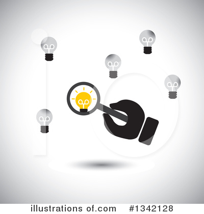 Royalty-Free (RF) Light Bulb Clipart Illustration by ColorMagic - Stock Sample #1342128