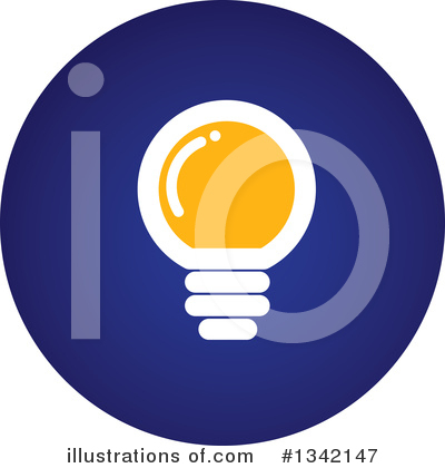 Royalty-Free (RF) Light Bulb Clipart Illustration by ColorMagic - Stock Sample #1342147