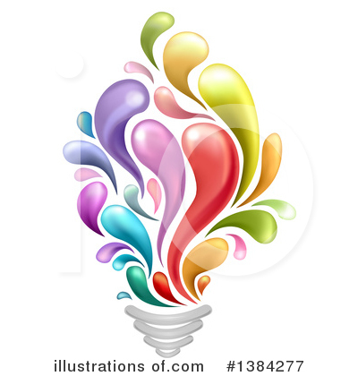 Royalty-Free (RF) Light Bulb Clipart Illustration by BNP Design Studio - Stock Sample #1384277