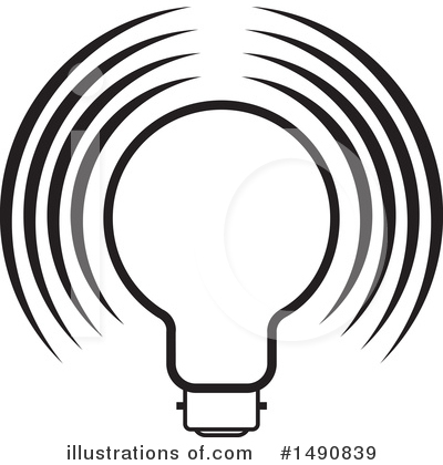 Royalty-Free (RF) Light Bulb Clipart Illustration by Lal Perera - Stock Sample #1490839