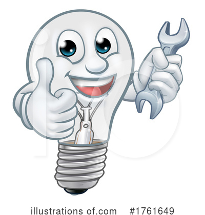 Royalty-Free (RF) Light Bulb Clipart Illustration by AtStockIllustration - Stock Sample #1761649