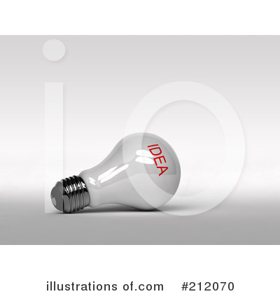 Royalty-Free (RF) Light Bulb Clipart Illustration by stockillustrations - Stock Sample #212070