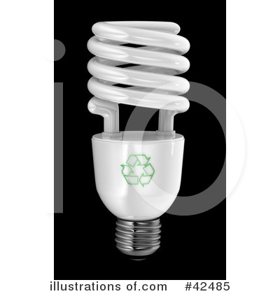 Royalty-Free (RF) Light Bulb Clipart Illustration by stockillustrations - Stock Sample #42485