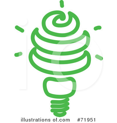 Royalty-Free (RF) Light Bulb Clipart Illustration by inkgraphics - Stock Sample #71951