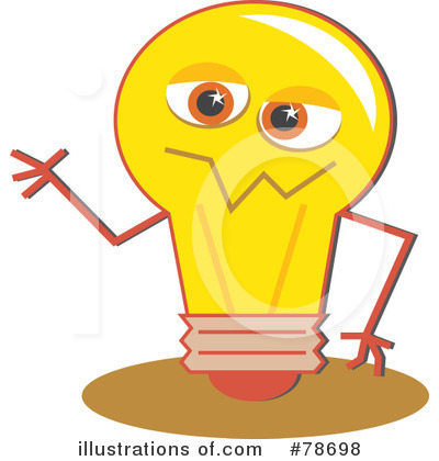 Royalty-Free (RF) Light Bulb Clipart Illustration by Prawny - Stock Sample #78698