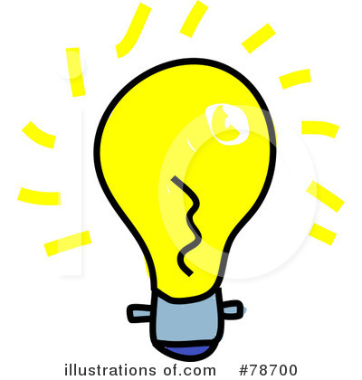 Royalty-Free (RF) Light Bulb Clipart Illustration by Prawny - Stock Sample #78700