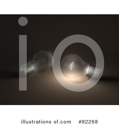Royalty-Free (RF) Light Bulb Clipart Illustration by Leo Blanchette - Stock Sample #82268
