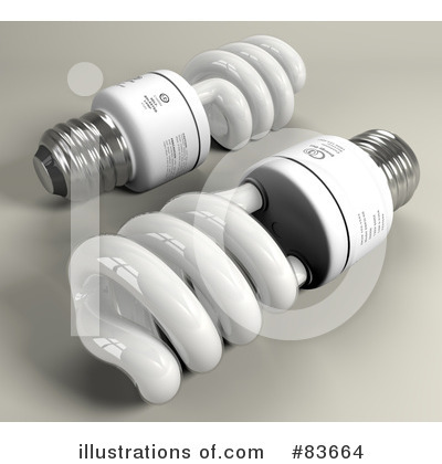 Royalty-Free (RF) Light Bulb Clipart Illustration by Leo Blanchette - Stock Sample #83664
