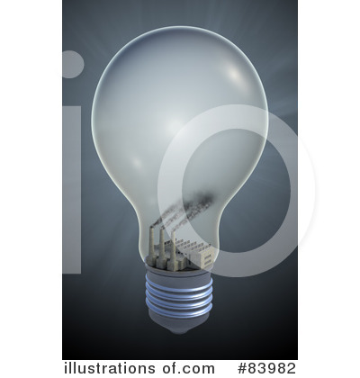 Royalty-Free (RF) Light Bulb Clipart Illustration by Mopic - Stock Sample #83982