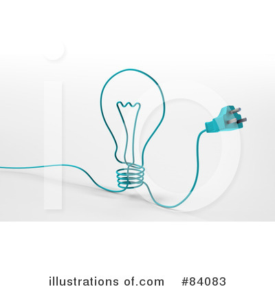 Royalty-Free (RF) Light Bulb Clipart Illustration by Mopic - Stock Sample #84083