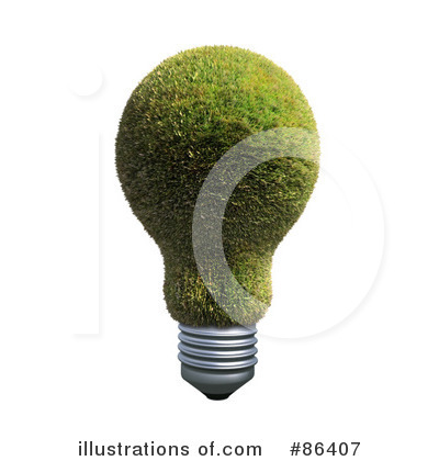 Royalty-Free (RF) Light Bulb Clipart Illustration by Mopic - Stock Sample #86407