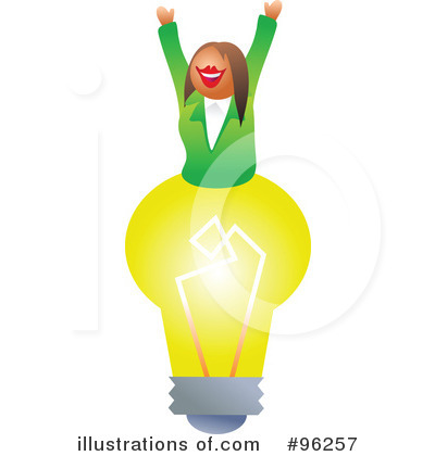 Royalty-Free (RF) Light Bulb Clipart Illustration by Prawny - Stock Sample #96257