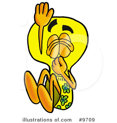 Royalty-Free (RF) Light Bulb Clipart Illustration by Mascot Junction - Stock Sample #9709