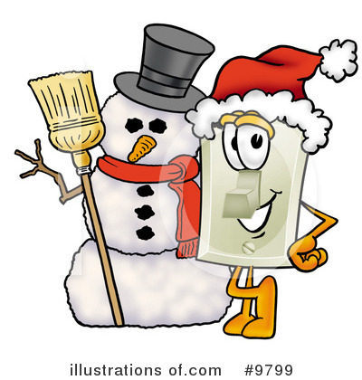 Royalty-Free (RF) Light Switch Clipart Illustration by Mascot Junction - Stock Sample #9799