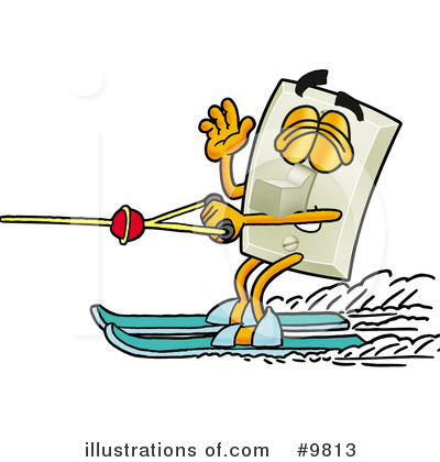 Water Skiing Clipart #9813 by Mascot Junction