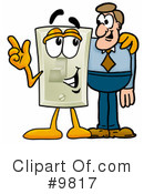 Light Switch Clipart #9817 by Mascot Junction