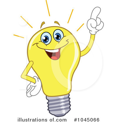 Royalty-Free (RF) Lightbulb Clipart Illustration by yayayoyo - Stock Sample #1045066
