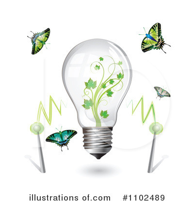 Royalty-Free (RF) Lightbulb Clipart Illustration by merlinul - Stock Sample #1102489