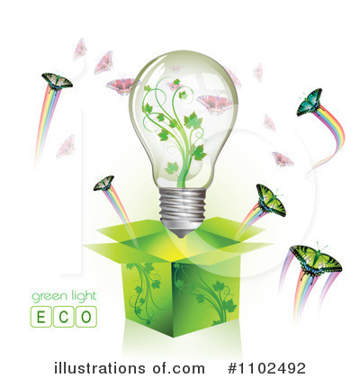 Royalty-Free (RF) Lightbulb Clipart Illustration by merlinul - Stock Sample #1102492