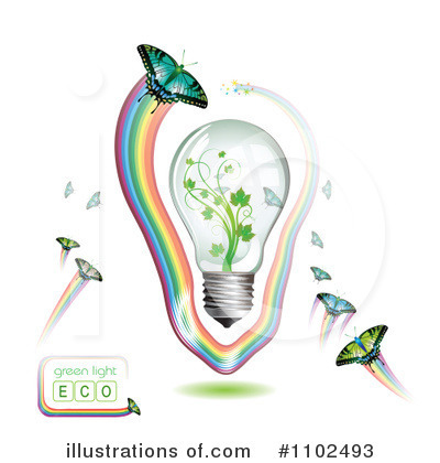 Royalty-Free (RF) Lightbulb Clipart Illustration by merlinul - Stock Sample #1102493
