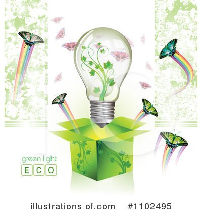 Royalty-Free (RF) Lightbulb Clipart Illustration by merlinul - Stock Sample #1102495