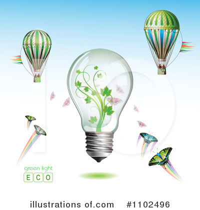 Royalty-Free (RF) Lightbulb Clipart Illustration by merlinul - Stock Sample #1102496