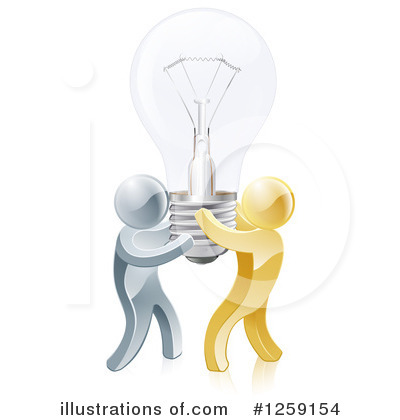Light Bulb Clipart #1259154 by AtStockIllustration