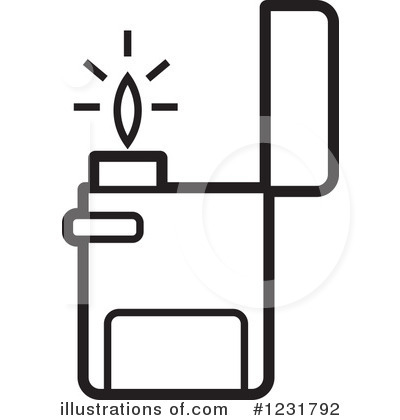 Royalty-Free (RF) Lighter Clipart Illustration by Lal Perera - Stock Sample #1231792