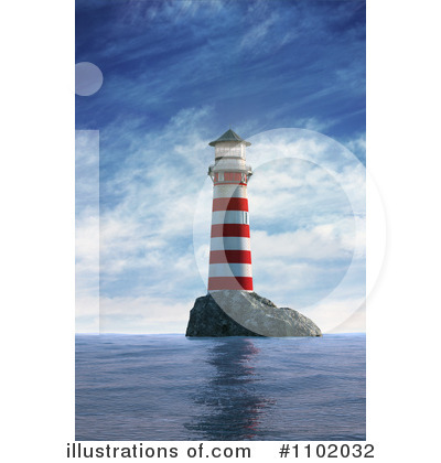 Royalty-Free (RF) Lighthouse Clipart Illustration by Mopic - Stock Sample #1102032