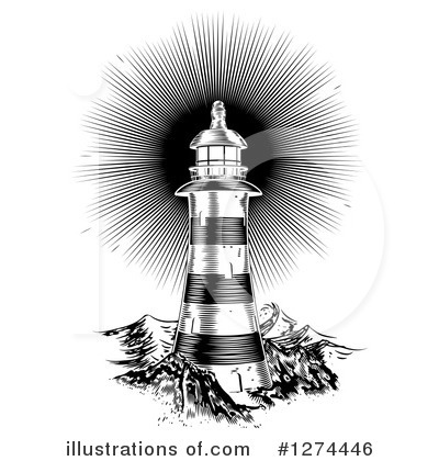Lighthouse Clipart #1274446 by AtStockIllustration