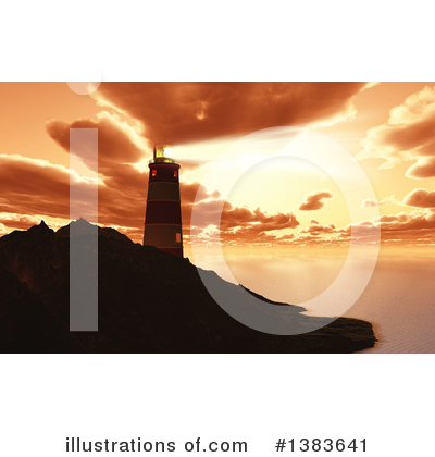 Royalty-Free (RF) Lighthouse Clipart Illustration by KJ Pargeter - Stock Sample #1383641
