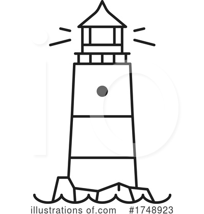 Royalty-Free (RF) Lighthouse Clipart Illustration by Vector Tradition SM - Stock Sample #1748923
