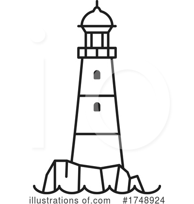 Royalty-Free (RF) Lighthouse Clipart Illustration by Vector Tradition SM - Stock Sample #1748924