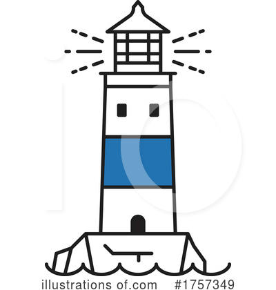 Royalty-Free (RF) Lighthouse Clipart Illustration by Vector Tradition SM - Stock Sample #1757349