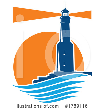 Royalty-Free (RF) Lighthouse Clipart Illustration by Vector Tradition SM - Stock Sample #1789116