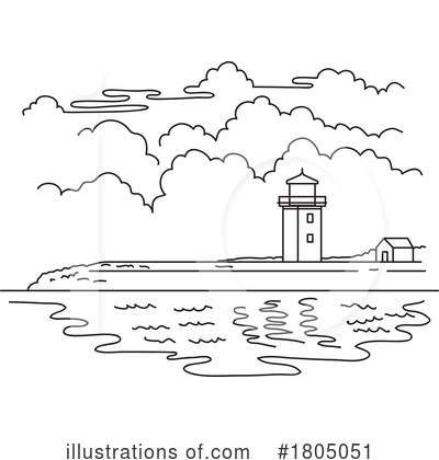 Royalty-Free (RF) Lighthouse Clipart Illustration by patrimonio - Stock Sample #1805051