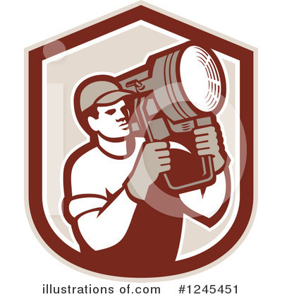 Lighting Crew Clipart #1245451 by patrimonio