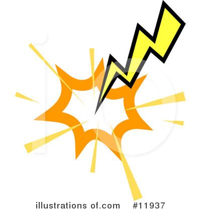 Lightning Clipart #11937 by AtStockIllustration