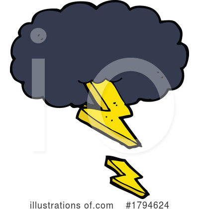 Royalty-Free (RF) Lightning Clipart Illustration by lineartestpilot - Stock Sample #1794624