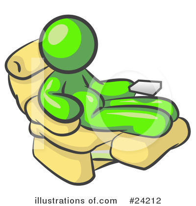 Royalty-Free (RF) Lime Green Collection Clipart Illustration by Leo Blanchette - Stock Sample #24212