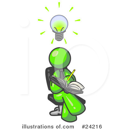 Royalty-Free (RF) Lime Green Collection Clipart Illustration by Leo Blanchette - Stock Sample #24216
