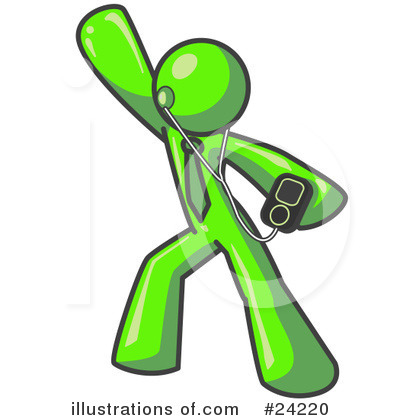 Royalty-Free (RF) Lime Green Collection Clipart Illustration by Leo Blanchette - Stock Sample #24220