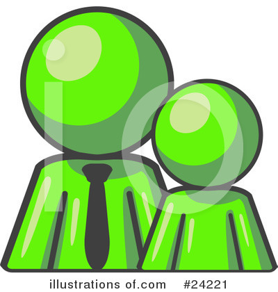 Royalty-Free (RF) Lime Green Collection Clipart Illustration by Leo Blanchette - Stock Sample #24221