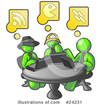 Royalty-Free (RF) Lime Green Collection Clipart Illustration by Leo Blanchette - Stock Sample #24231