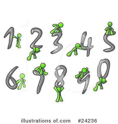 Numbers Clipart #24236 by Leo Blanchette