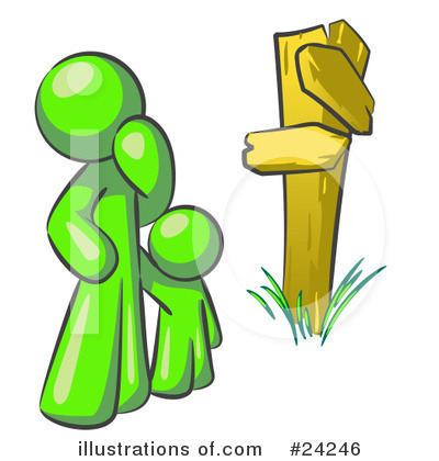 Royalty-Free (RF) Lime Green Collection Clipart Illustration by Leo Blanchette - Stock Sample #24246