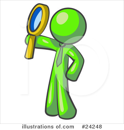 Royalty-Free (RF) Lime Green Collection Clipart Illustration by Leo Blanchette - Stock Sample #24248
